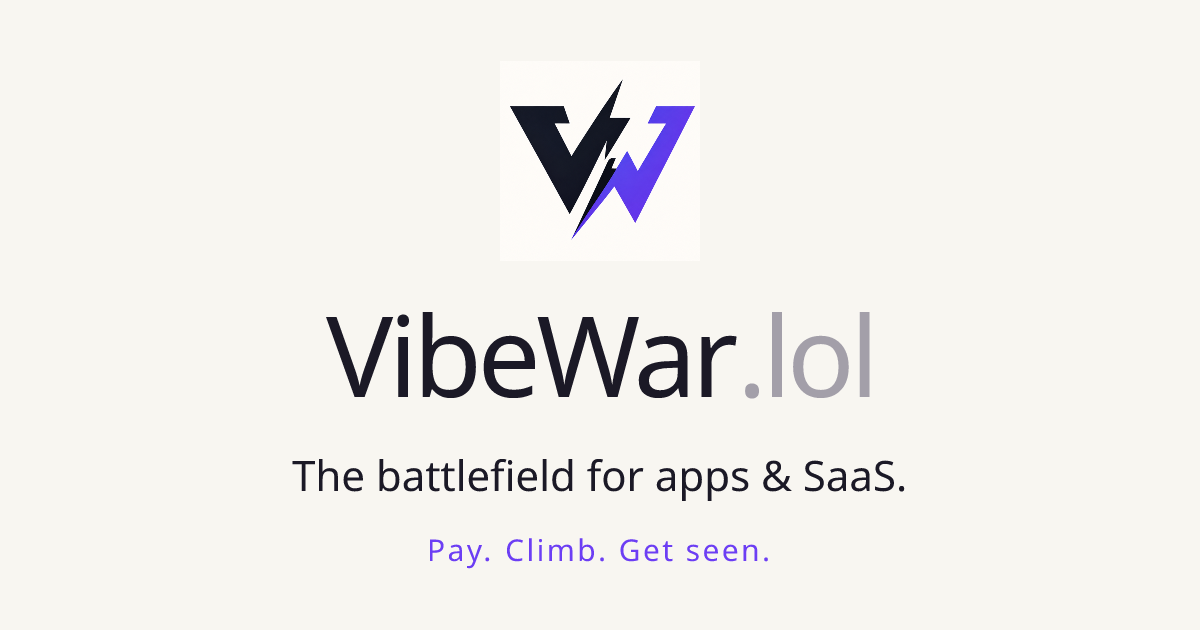 VibeWar Open Graph preview